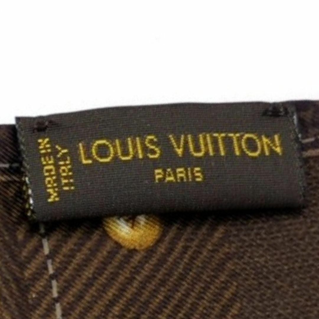 LOUIS VUITTON(ルイヴィトン)のルイヴィトン ニュー　デニム M72396  バンドースカーフ ブラウン シルク レディースのファッション小物(バンダナ/スカーフ)の商品写真