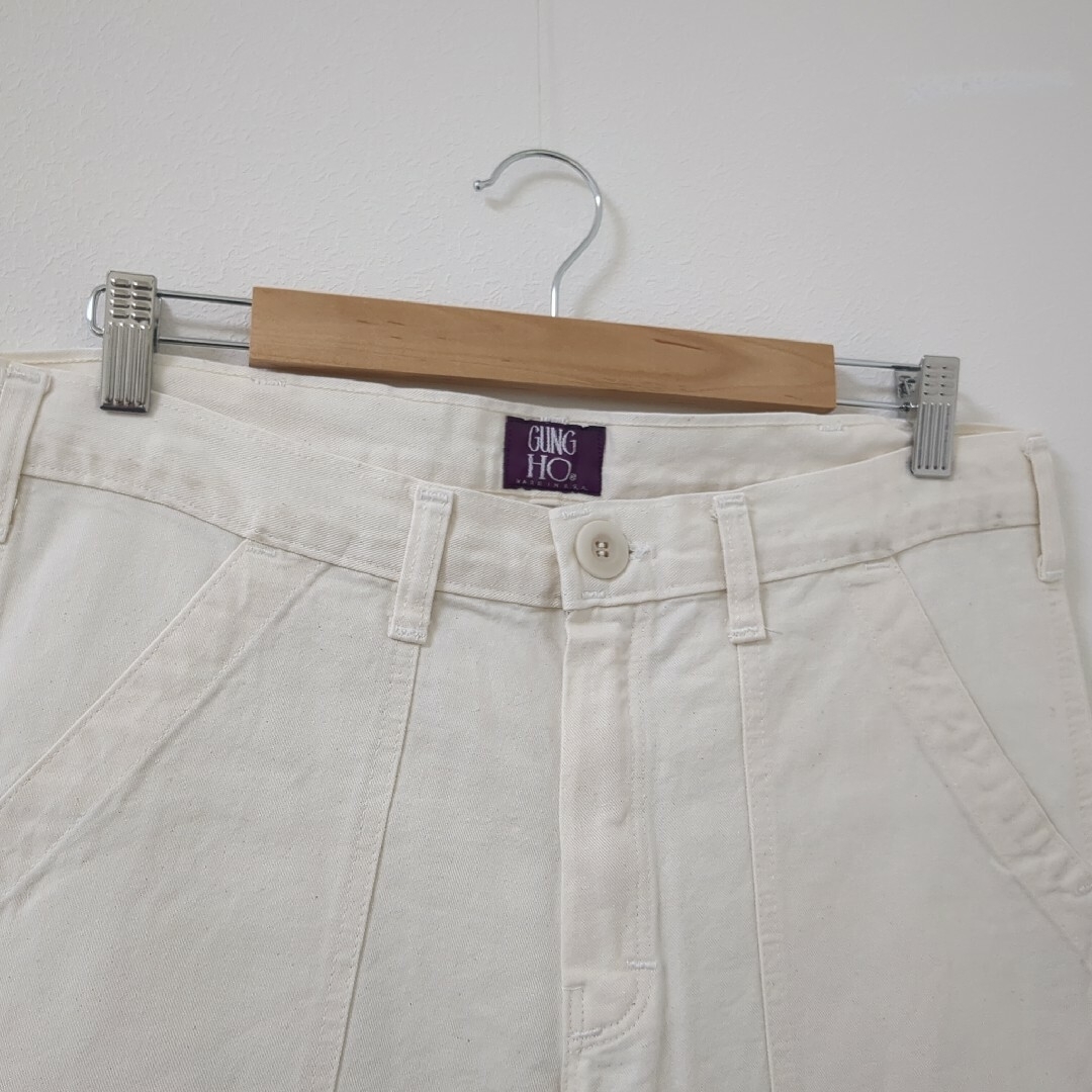 GUNG HO(ガンホー)のガンホー　ベイカーパンツ　白 メンズのパンツ(ワークパンツ/カーゴパンツ)の商品写真