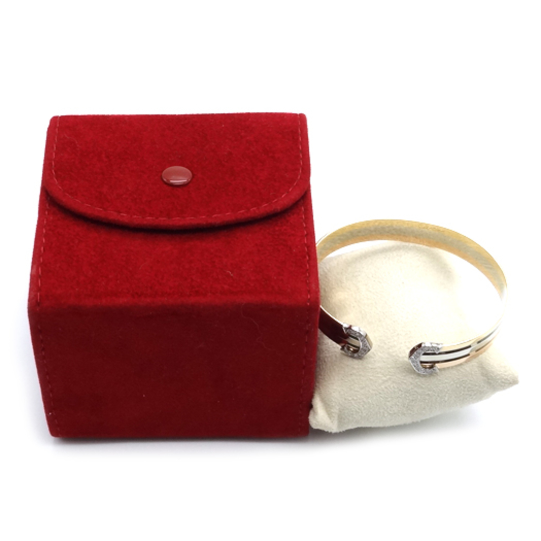 Cartier - カルティエ 2C ダイヤバングル K18 3カラーゴールド Cartier - カルティエ 2C ダイヤバングル K18 3カラーゴールド