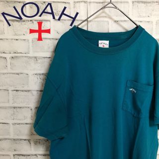 シュプリーム(Supreme)のNOAH⭐️ポケット NOAHロゴ TシャツM ダークグリーン/ターコイズブルー(Tシャツ/カットソー(半袖/袖なし))