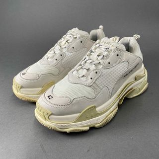 バレンシアガ(Balenciaga)の1d4 BALENCIAGA バレンシアガ TRIPLE S トリプルエス ダッドスニーカー 27.5cm ホワイト シューズ 534217(スニーカー)