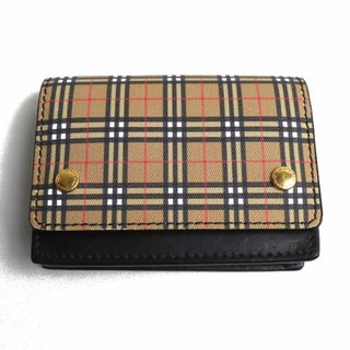 BURBERRY - BURBERRY バーバリー ミニ ヴェンテージチェック カードケース 40778621 ユニセックス【中古】