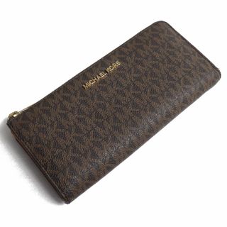 マイケルコース(Michael Kors)のMichael Kors マイケルコース ジェットセット トラベル Lジップ 長財布 L字ファスナー ブラウン 35F8GTVZ3B レディース【中古】(財布)