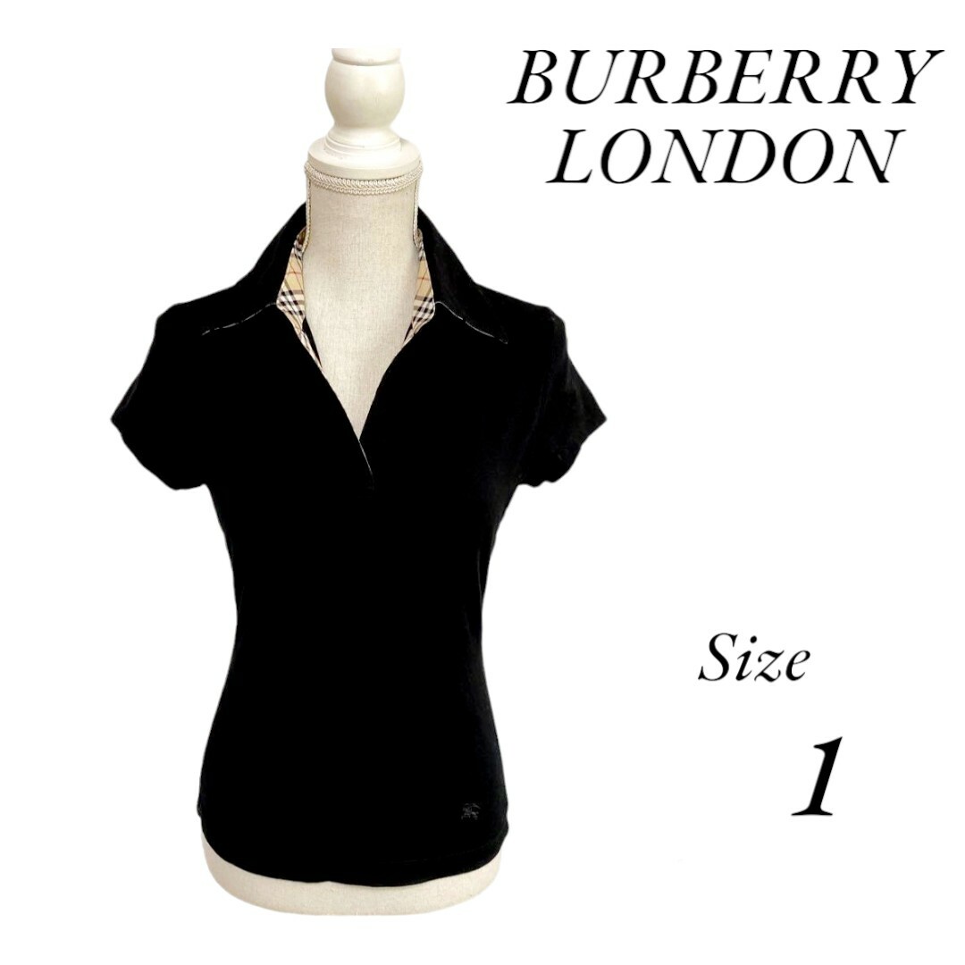 BURBERRY(バーバリー)のBURBERRY LONDON　バーバリーロンドン　半袖ポロシャツ　ノバチェック レディースのトップス(ポロシャツ)の商品写真