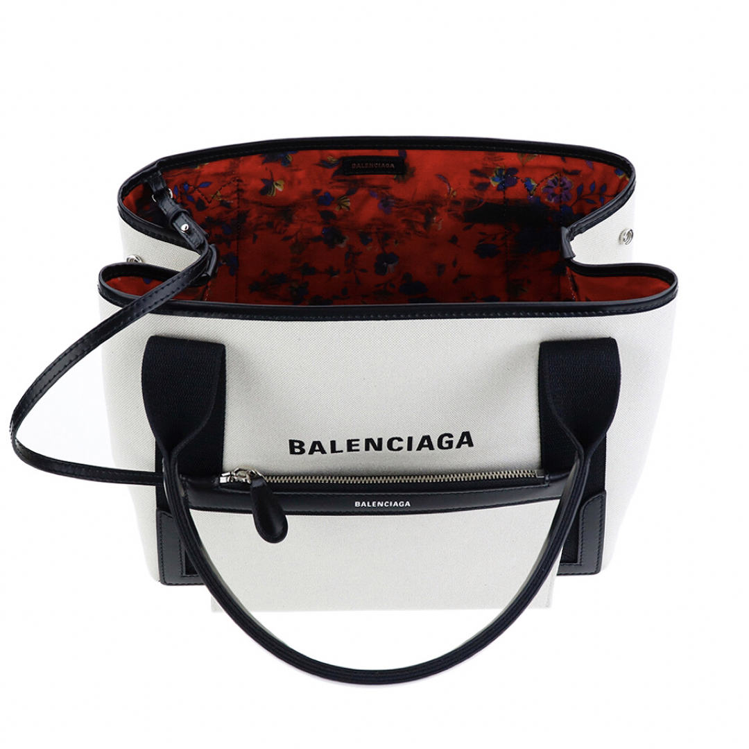 Balenciaga(バレンシアガ)のバレンシアガ バッグ ネイビーカバス S ナチュラル 花柄 トート コットン レディースのバッグ(トートバッグ)の商品写真