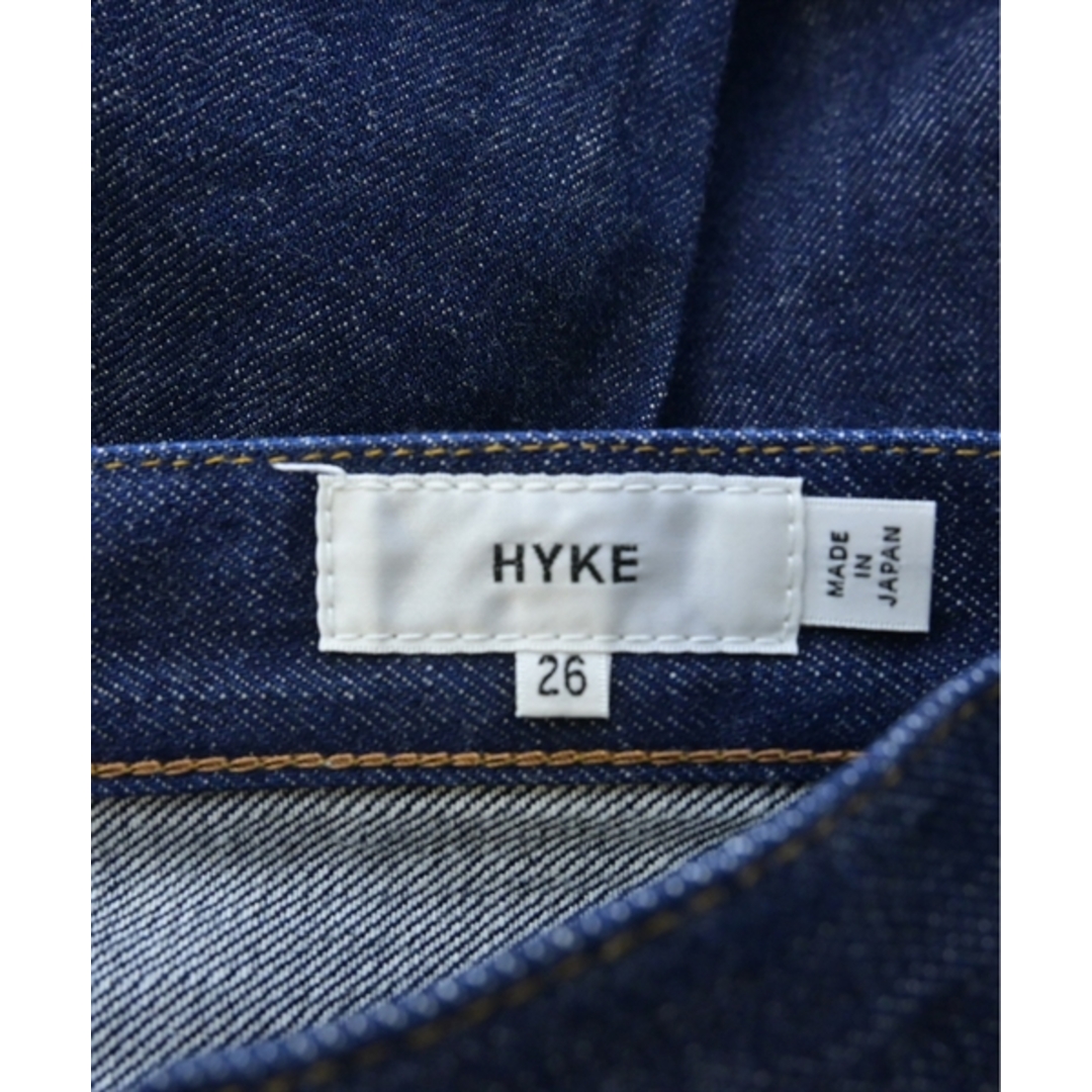 HYKE(ハイク)のHYKE ハイク デニムパンツ 26(M位) インディゴ(デニム) 【古着】【中古】 レディースのパンツ(デニム/ジーンズ)の商品写真