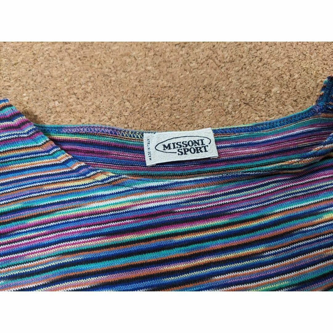 MISSONI(ミッソーニ)の【ミッソーニ】ニット　42　XL　丸首　クルーネック　トップス　イタリア製 レディースのトップス(Tシャツ(長袖/七分))の商品写真