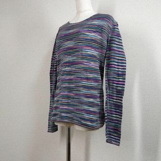 ミッソーニ(MISSONI)の【ミッソーニ】ニット　42　XL　丸首　クルーネック　トップス　イタリア製(Tシャツ(長袖/七分))