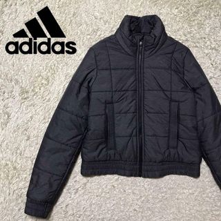 adidas - 【美品】アディダス　ロゴ入りキルティングジャケット　ショート丈　K828