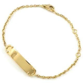 カルティエ(Cartier)のカルティエ Cartier ブレスレット チェーン B6026000 C2 2C プレート オンライン限定モデル K18YG 【中古】(ブレスレット/バングル)