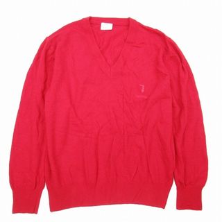 トラサルディ(Trussardi)のトラサルディ  ヴァージンウール 100％ ニット Vネック ロゴ ワンポイント(ニット/セーター)