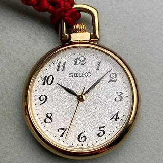 SEIKO - 【動作品】セイコー SEIKO 懐中時計 手巻き 箱付き クォーツ ペンダント