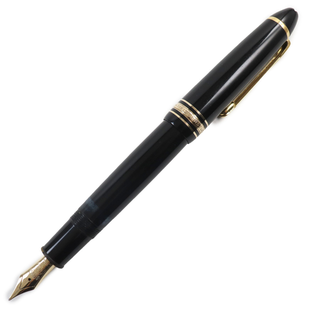 MONTBLANC(モンブラン)の良品●MONTBLANC モンブラン  マイスターシュテュック No.146 ペン先K14 Mニブ ホワイトスター 万年筆 ブラック ゴールド インテリア/住まい/日用品の文房具(ペン/マーカー)の商品写真