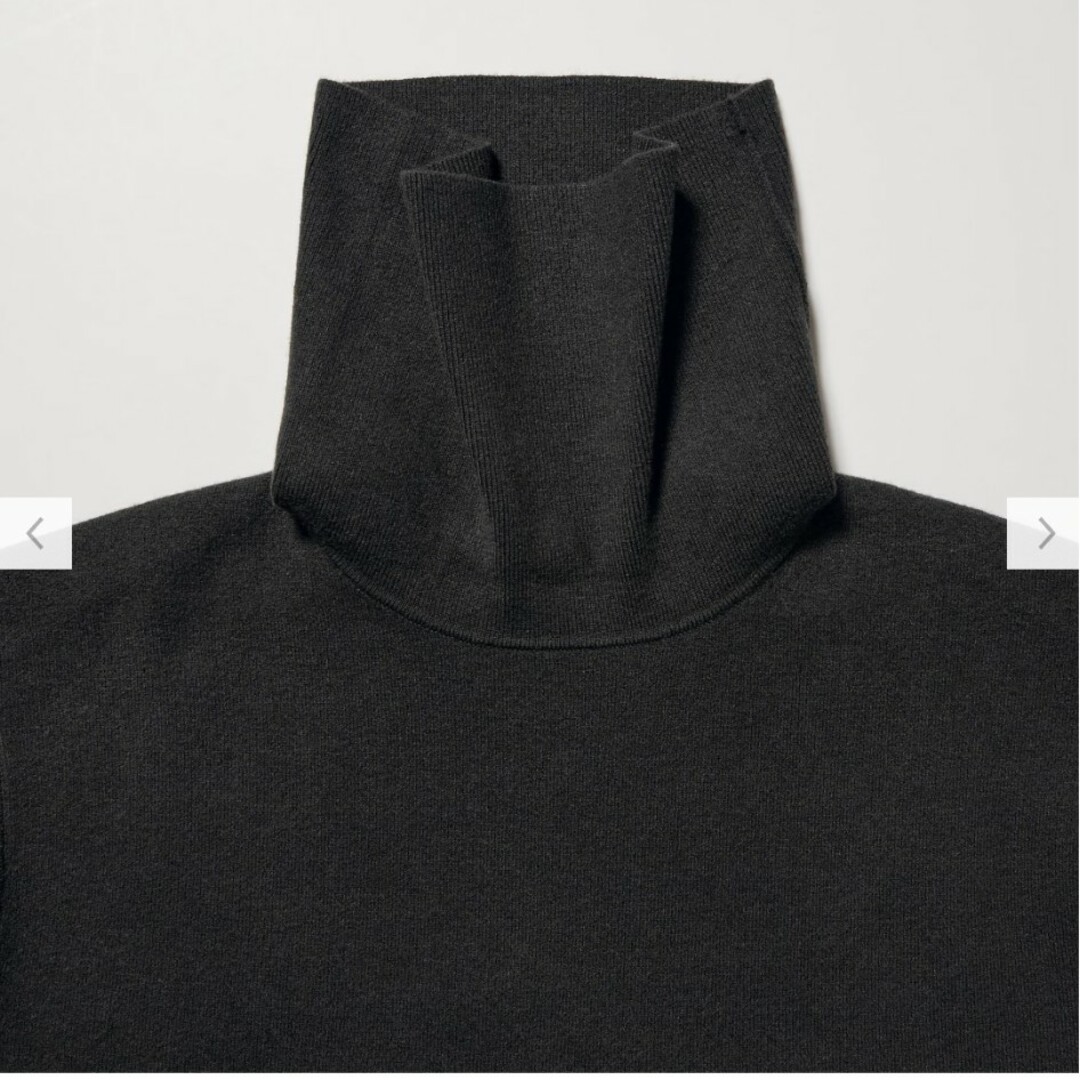 UNIQLO(ユニクロ)のスフレヤーンタートルネックセーター（スムース・長袖） セットアップ可能 レディースのトップス(ニット/セーター)の商品写真