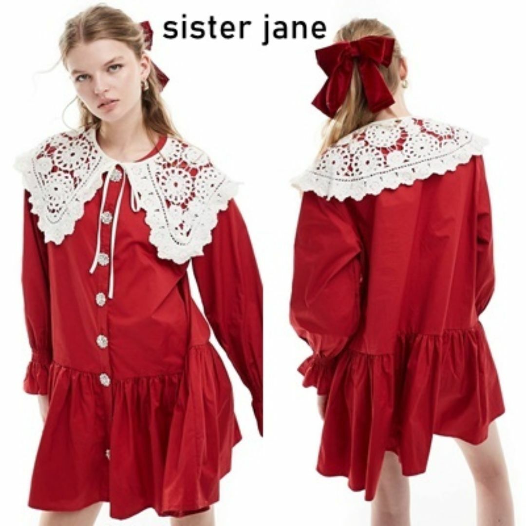 sister jane(シスタージェーン)のSister Jane レースカラー ミニワンピース レディースのワンピース(ミニワンピース)の商品写真