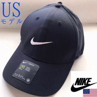 ナイキ(NIKE)のレア【新品】NIKE ナイキ USA キャップ 黒 ブラック 帽子 ゴルフ(キャップ)