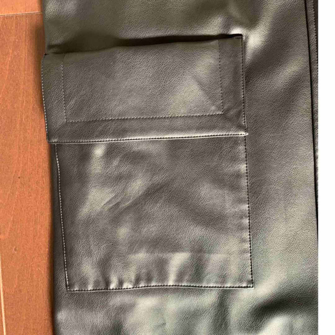 LANVIN en blue合成皮革ジャンパースカートサイズ38 LANVIN en blue合成皮革ジャンパースカートサイズ38