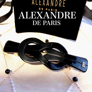 アレクサンドルドゥパリ(Alexandre de Paris)のアレクサンドルドゥパリ　人気モチーフ♡ブラックヘアバレッタ♡(バレッタ/ヘアクリップ)