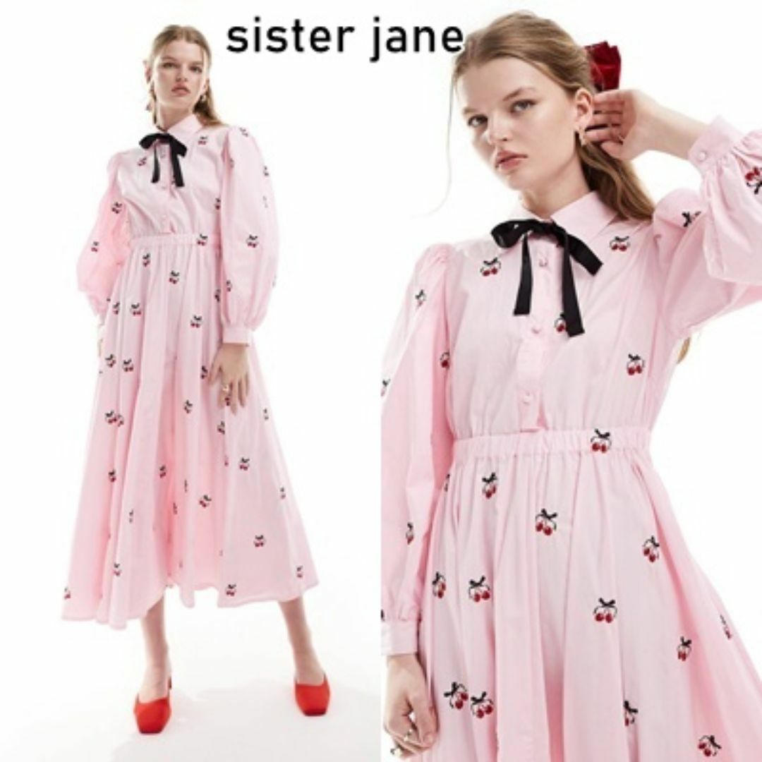 sister jane(シスタージェーン)のSister Jane チェリー刺しゅう ロングワンピース レディースのワンピース(ロングワンピース/マキシワンピース)の商品写真