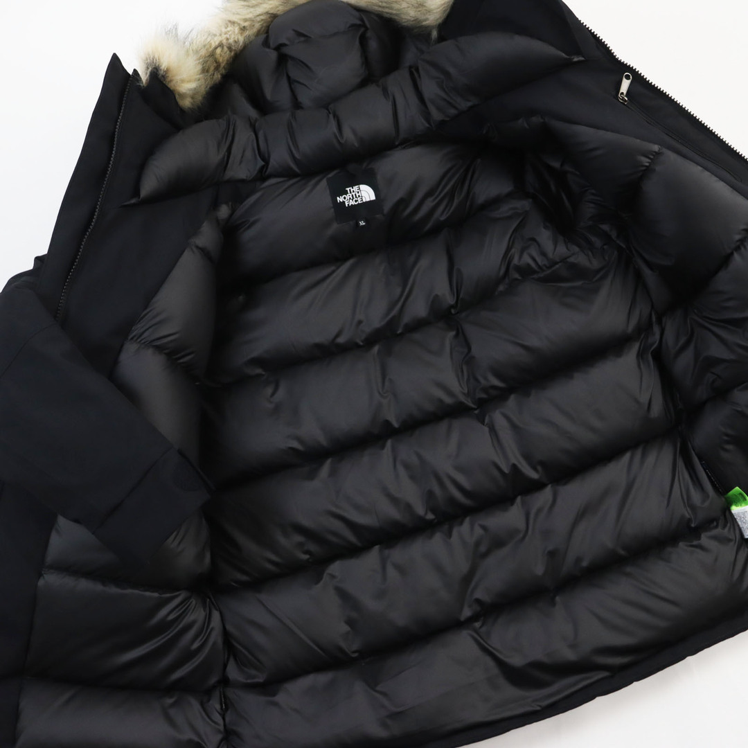 THE NORTH FACE(ザノースフェイス)の未使用品●THE NORTH FACE ザ・ノースフェイス ND92342 Antarctica Parka アンタークティカパーカ ファー ロゴワッペン付き フーデッドダウンジャケット ブラック XL 正規品 メンズ メンズのジャケット/アウター(ダウンジャケット)の商品写真