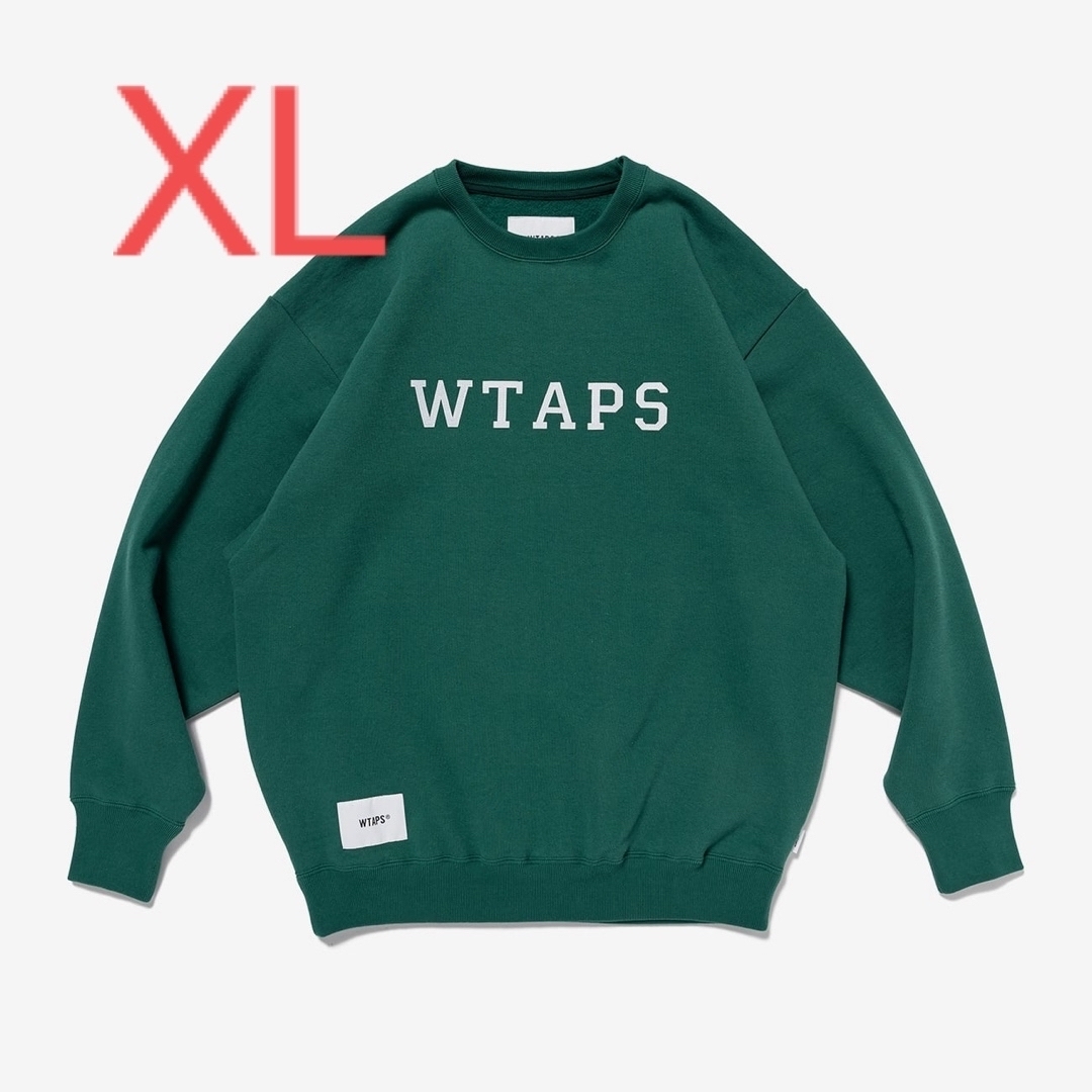 W)taps(ダブルタップス)のWTAPS ACADEMY/SWEATER/COTTON.COLLEGE 緑XL メンズのトップス(スウェット)の商品写真