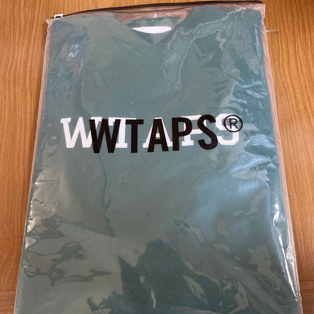 W)taps(ダブルタップス)のWTAPS ACADEMY/SWEATER/COTTON.COLLEGE 緑XL メンズのトップス(スウェット)の商品写真