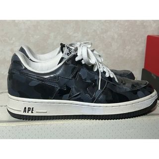 アベイシングエイプ(A BATHING APE)のA BATHING APE ベイプスタ黒カモ(スニーカー)