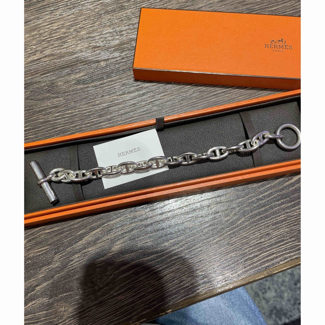 Hermes(エルメス)の短期間出品　HERMES シェーヌダンクル　GM15コマ レディースのアクセサリー(ブレスレット/バングル)の商品写真