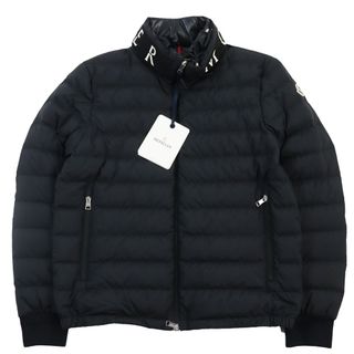 モンクレール(MONCLER)の未使用品●MONCLER モンクレール 2022年製 AKIO ロゴ刺繍 ロゴワッペン付き ライトダウンジャケット ブラック 2 正規品 メンズ(ダウンジャケット)