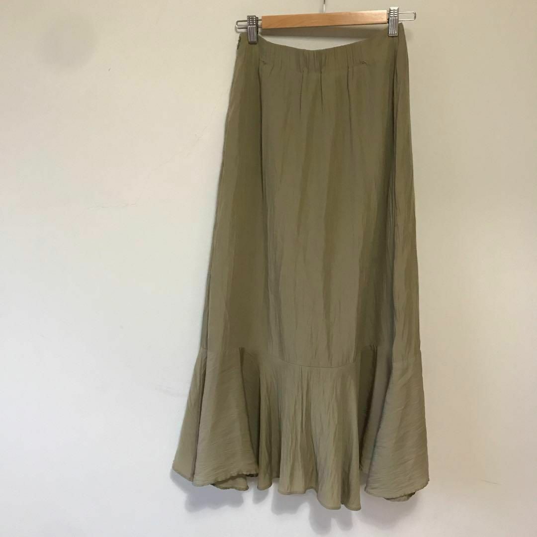 SHIFONERY　マーメイドスカート　ロング　ベージュ　可愛い　春　楽 レディースのスカート(ロングスカート)の商品写真