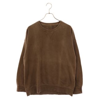 VISVIM ヴィスヴィム 19SS jumbo sweat crew L/S ジャンボ スウェット クルーネック トレーナー ブラウン 0119105010012