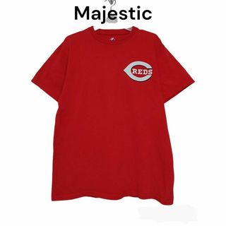 マジェスティック(Majestic)のMajestic　メジャーリーグ　Tシャツ　REDS　レッズ　半袖　古着(Tシャツ/カットソー(半袖/袖なし))