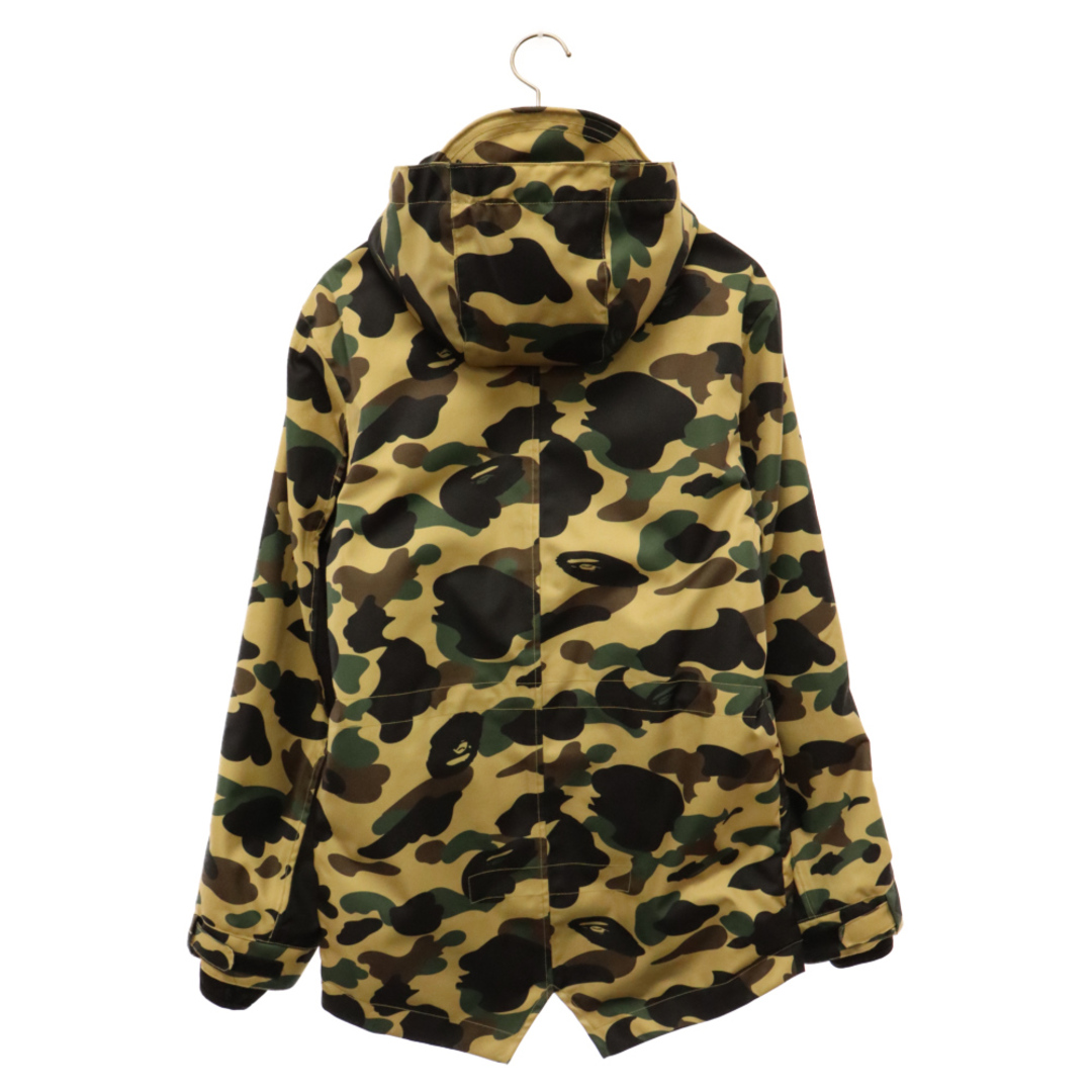 A BATHING APE(アベイシングエイプ)のA BATHING APE アベイシングエイプ 1ST CAMO SNOWBOARD JACKET カモ スノーボードジャケット フード付きジャケット カモフラージュ 迷彩 001HJD701002X カーキ/グリーン メンズのジャケット/アウター(ダウンジャケット)の商品写真