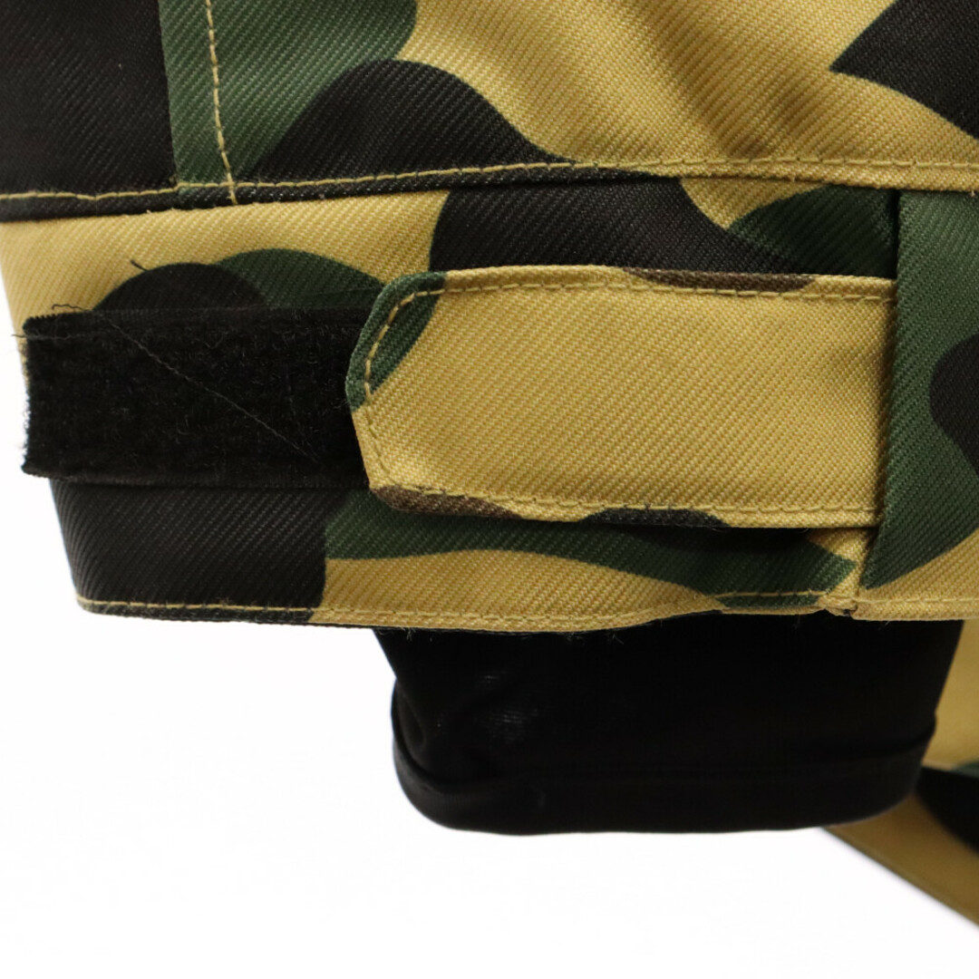 A BATHING APE(アベイシングエイプ)のA BATHING APE アベイシングエイプ 1ST CAMO SNOWBOARD JACKET カモ スノーボードジャケット フード付きジャケット カモフラージュ 迷彩 001HJD701002X カーキ/グリーン メンズのジャケット/アウター(ダウンジャケット)の商品写真