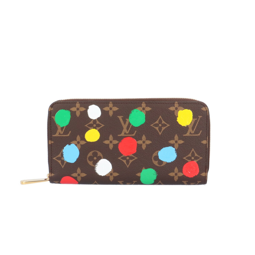 LOUIS VUITTON(ルイヴィトン)のルイヴィトン ジッピーウォレット 草間彌生コラボ モノグラム 長財布 モノグラムキャンバス M81864 レディース LOUIS VUITTON  中古 レディースのファッション小物(財布)の商品写真