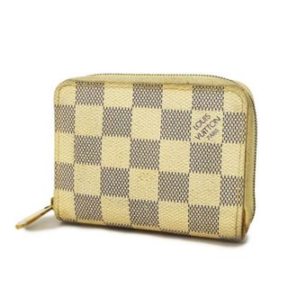 ルイヴィトン(LOUIS VUITTON)の【4ha0026-r】ルイヴィトン コインケース/ダミエ・アズール/ジッピーコインパース/N63069/ホワイト【中古】メンズ/レディース/ユニセックス(コインケース)