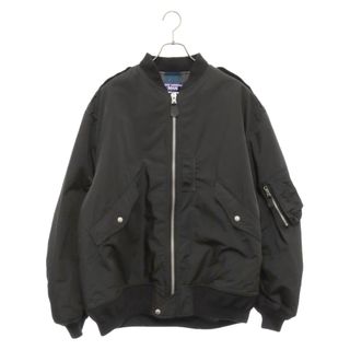 ジュンヤワタナベコムデギャルソン(JUNYA WATANABE COMME des GARCONS)のJUNYA WATANABE COMME des GARCONS ジュンヤワタナベ コムデギャルソン 22AW×PENDLETON ペンドルトン エステルツイルタフタ ジップアップ フライト ボンバージャケット ブラック WJ-J043(フライトジャケット)