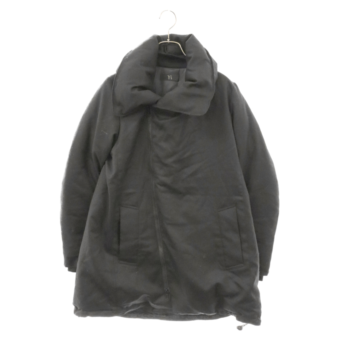 Y's(ワイズ)のY's ワイズ 14AW ハイネックデザイン ポリウール ダウンジャケット レディース ブラック YF-C93-900 レディースのジャケット/アウター(ダウンジャケット)の商品写真