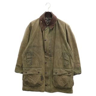 バーブァー(Barbour)のBarbour バブアー 90S BORDER JACKET ボーダー オイルド ジップアップ ジャケット カーキ A200(フライトジャケット)