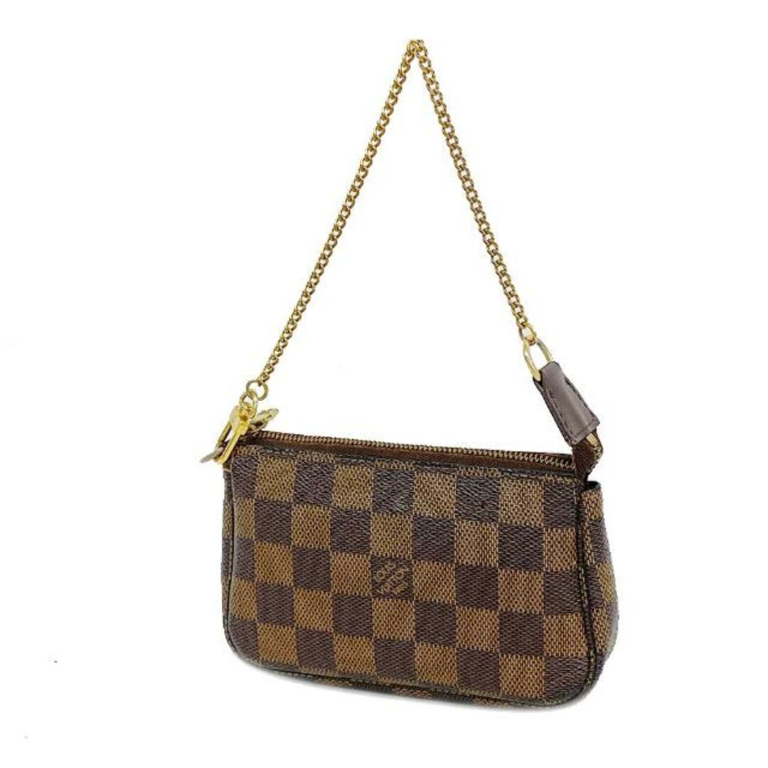 LOUIS VUITTON(ルイヴィトン)の【4ha0129】ルイヴィトン ポーチ/ダミエ/ミニポシェットアクセソワール/N58009/エベヌ【中古】レディース レディースのファッション小物(ポーチ)の商品写真