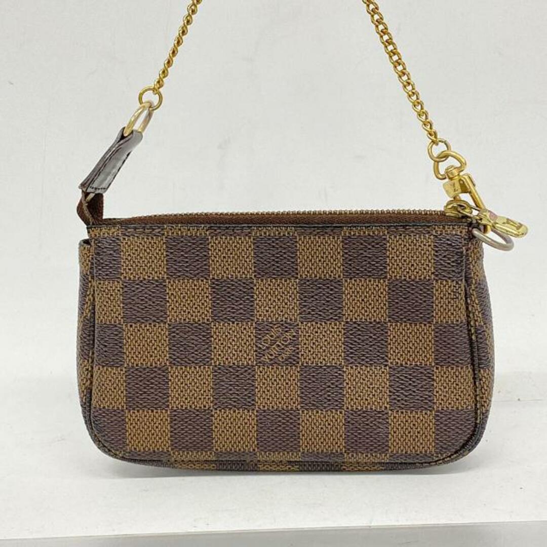 LOUIS VUITTON(ルイヴィトン)の【4ha0129】ルイヴィトン ポーチ/ダミエ/ミニポシェットアクセソワール/N58009/エベヌ【中古】レディース レディースのファッション小物(ポーチ)の商品写真