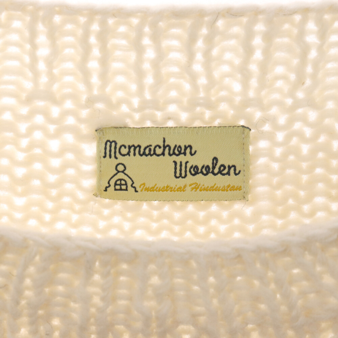MacMahon Knitting Mills マクマホンニッティングミルズ 22AW BIG YIN & YANG CREW NECK KNIT 陰陽 ビッグインヤン クルーネック ウールニット セーター ベージュ メンズのトップス(ニット/セーター)の商品写真