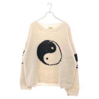 MacMahon Knitting Mills マクマホンニッティングミルズ 22AW BIG YIN & YANG CREW NECK KNIT 陰陽 ビッグインヤン クルーネック ウールニット セーター ベージュ(ニット/セーター)