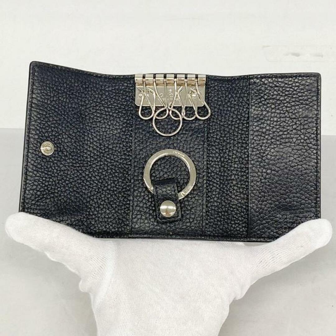 Gucci(グッチ)の★SALE 【4ha0148】グッチ キーケース/473924/レザー/ブラック/シルバー金具 【中古】 メンズ レディースのファッション小物(キーケース)の商品写真