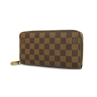 ルイヴィトン(LOUIS VUITTON)の【4ha0162】ルイヴィトン 長財布/ダミエ/ジッピーウォレット/N60015 /エベヌ【中古】メンズ/レディース/ユニセックス(財布)