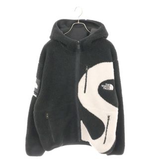 シュプリーム(Supreme)のSUPREME シュプリーム 20AW×THE NORTH FACE S Logo Hooded Fleece Jacket ノースフェイス Sロゴフリースジャケット ブラック NT62004I(フライトジャケット)