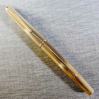 モンブラン(MONTBLANC)の【美品 送料込み】モンブラン 万年筆 １２４６ ゴールドプレート １９７０年代(ペン/マーカー)