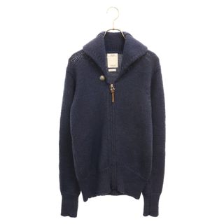 ヴィスヴィム(VISVIM)のVISVIM ヴィスヴィム 13AW STURGIS SWEATER F.Z ジップアップショールカラー ウール ニット セーター コンチョ付き ネイビー 0113205012005(ニット/セーター)