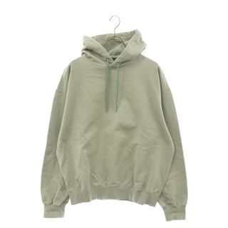 ソフネット(SOPHNET.)のSOPHNET. ソフネット 21AW STAR ELBOW PATCHED WIDE SWEAT H スター エルボー パッチ コットン プルオーバー スウェット パーカー グリーン SOPH-212049(パーカー)