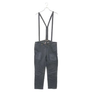 ヴィスヴィム(VISVIM)のVISVIM ヴィスヴィム 14SS SS SEABEE PANT DMGD (COTTON/LINEN) コットン リネン サスペンダー付き パッチワーク パンツ ネイビー 0114105005027(その他)